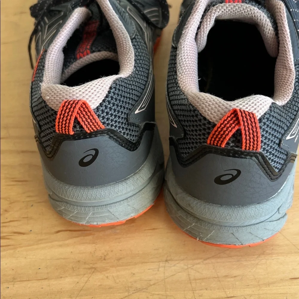 ASICS Charcoal and Coral Athletic Sneakers 8.5W